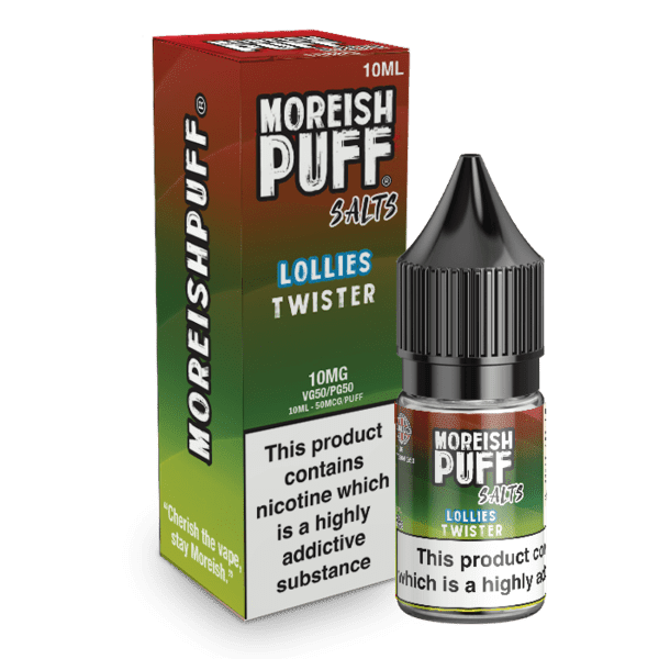 MOREISH PUFF TWISTER LOLLIES NIC SALT 10ML 10MG