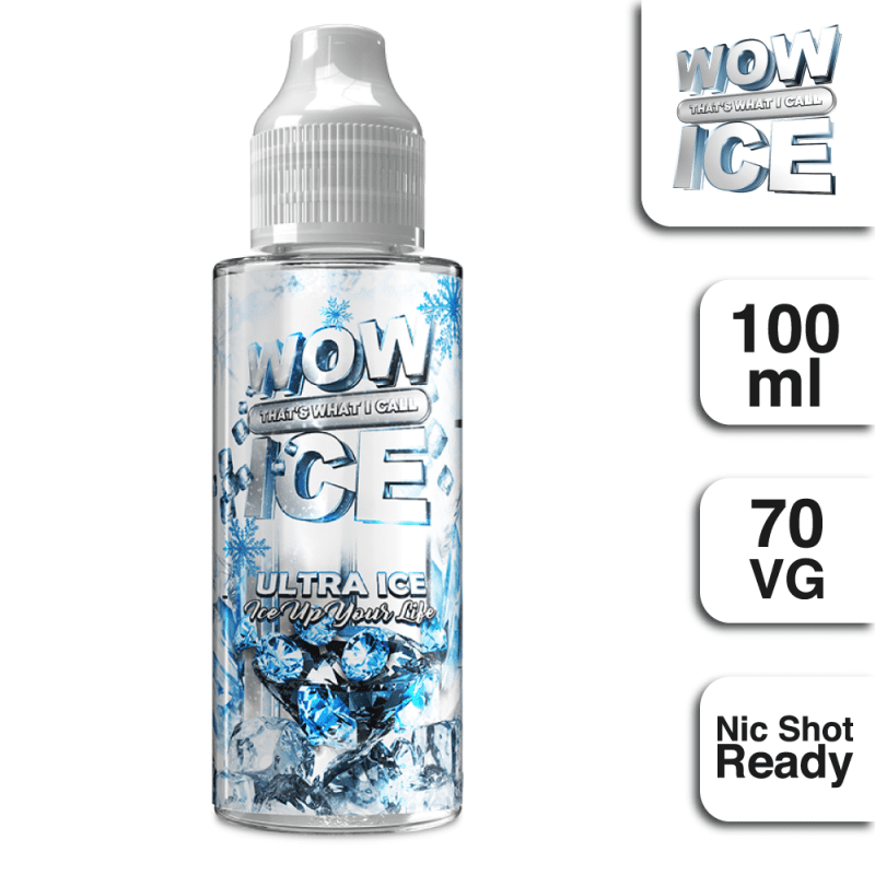 WOW ICE - Ultra Ice - 100ml Shortfill 0mg (70VG/30PG)