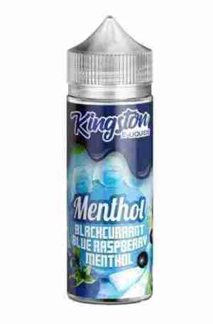 Kingston 100ml Short Fill – Blackcurrant and Blue Raspberry Menthol with 2 Free Nic Shots
