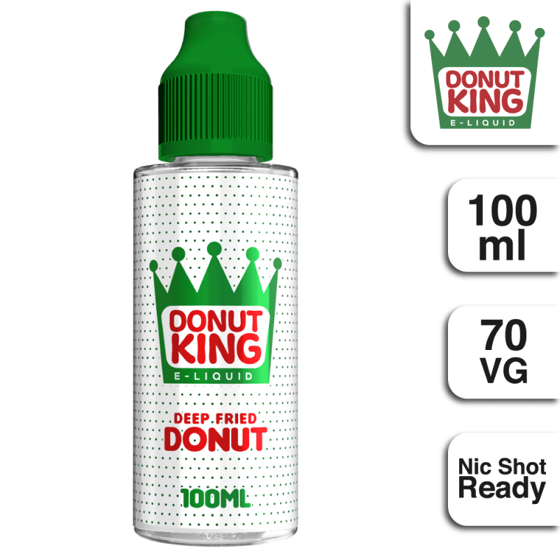 Donut King – Deep Fried Donut – 100ml Shortfill 0mg (70VG/30PG)
