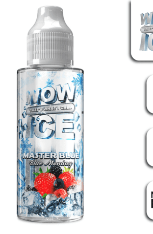 WOW ICE – Master Blue – 100ml Shortfill 0mg (70VG/30PG)