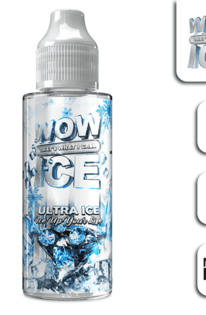 WOW ICE – Ultra Ice – 100ml Shortfill 0mg (70VG/30PG)