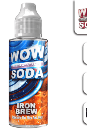 WOW Soda – Iron Brew – 100ml Shortfill 0mg (70VG/30PG)