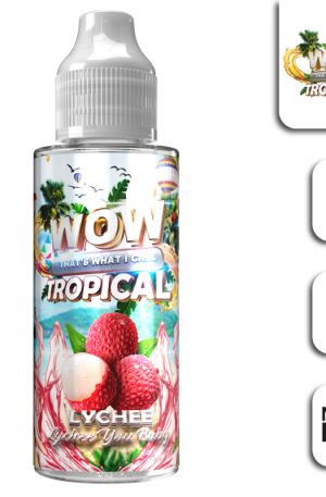 WOW Tropical – Lychee – 100ml Shortfill 0mg (70VG/30PG)