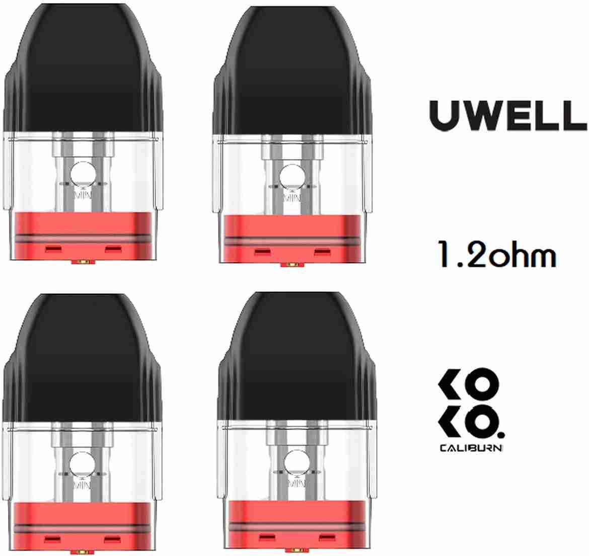 Uwell Caliburn KOKO Replacement Pods 1.2 Ohm - Image 2