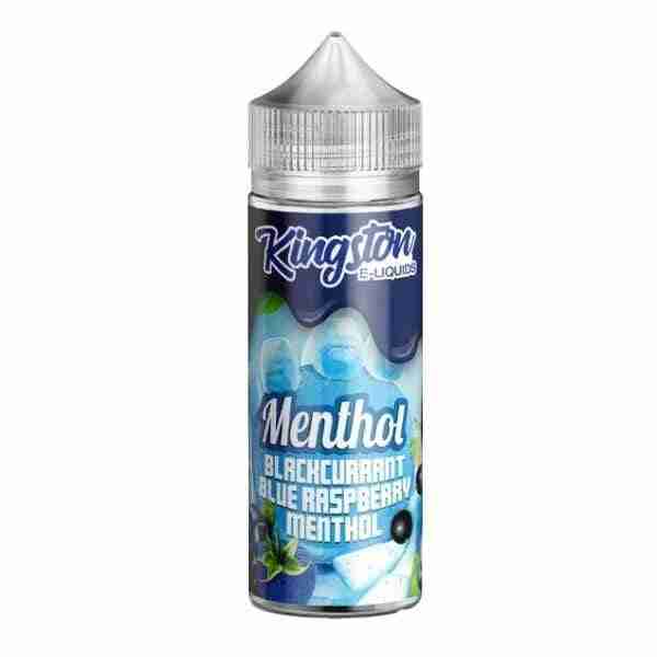 Kingston 100ml Short Fill - Blackcurrant and Blue Raspberry Menthol with 2 Free Nic Shots